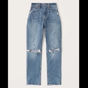 Abercrombie Curve Love 90s Straight Ultra High Rise Jeans